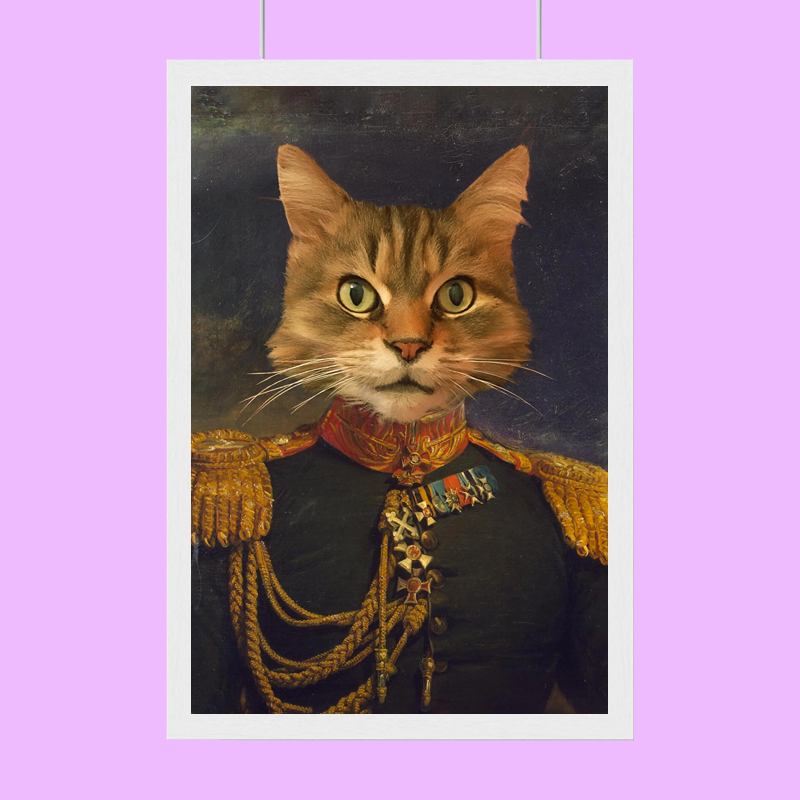 The Admiral Pet - Custom Pet Portrait